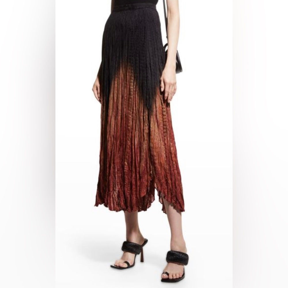 Mes Demoiselles silk ombre skirt
